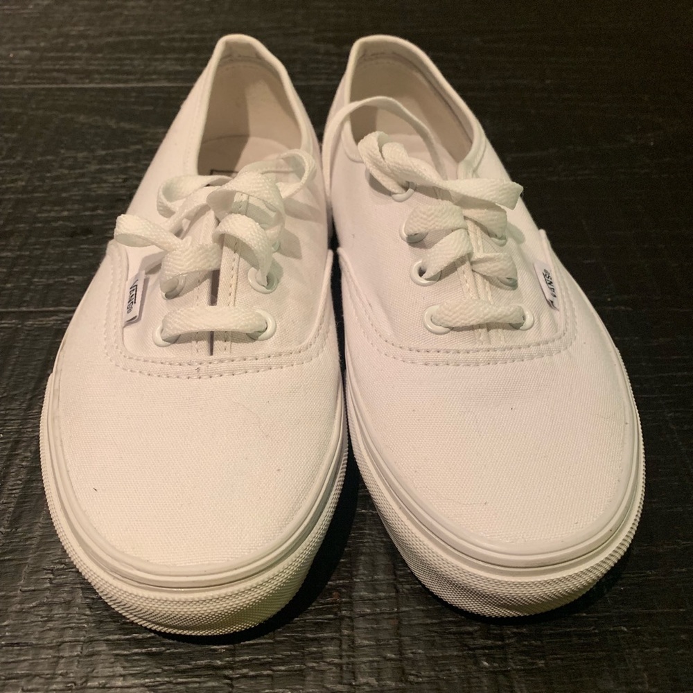 Authentic White Vans